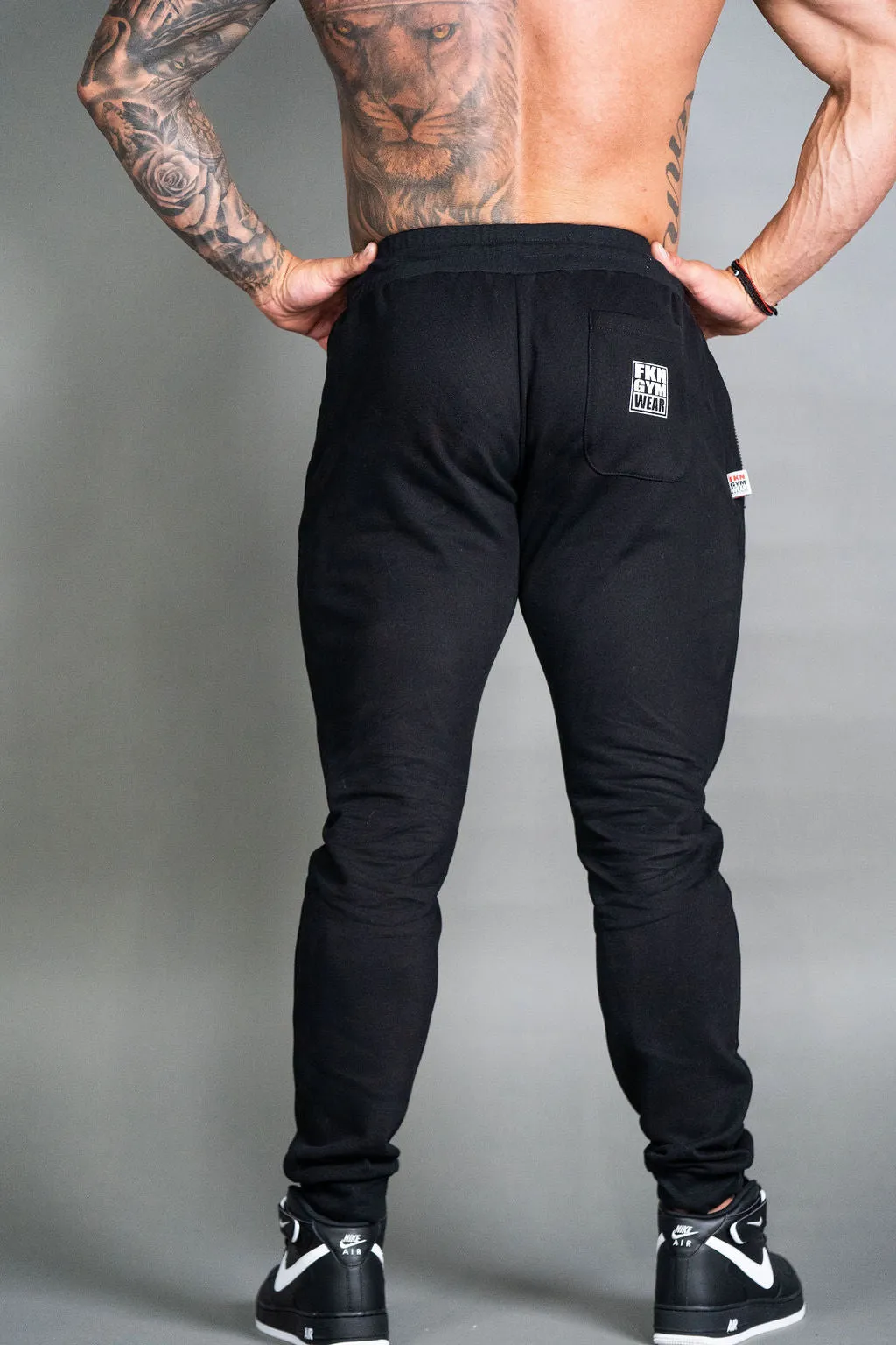 Quadfit | Gym Track Pants | Black