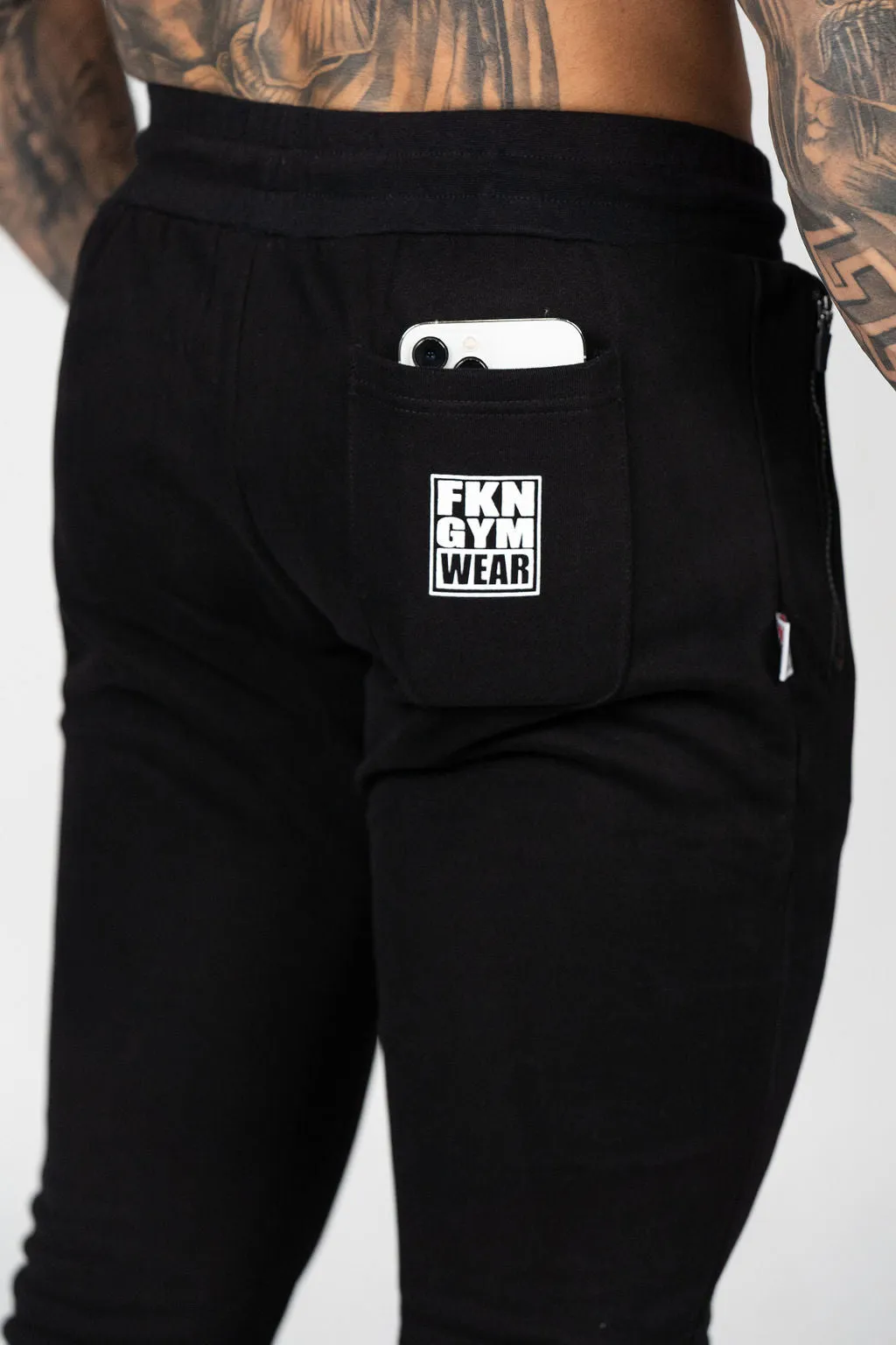 Quadfit | Gym Track Pants | Black