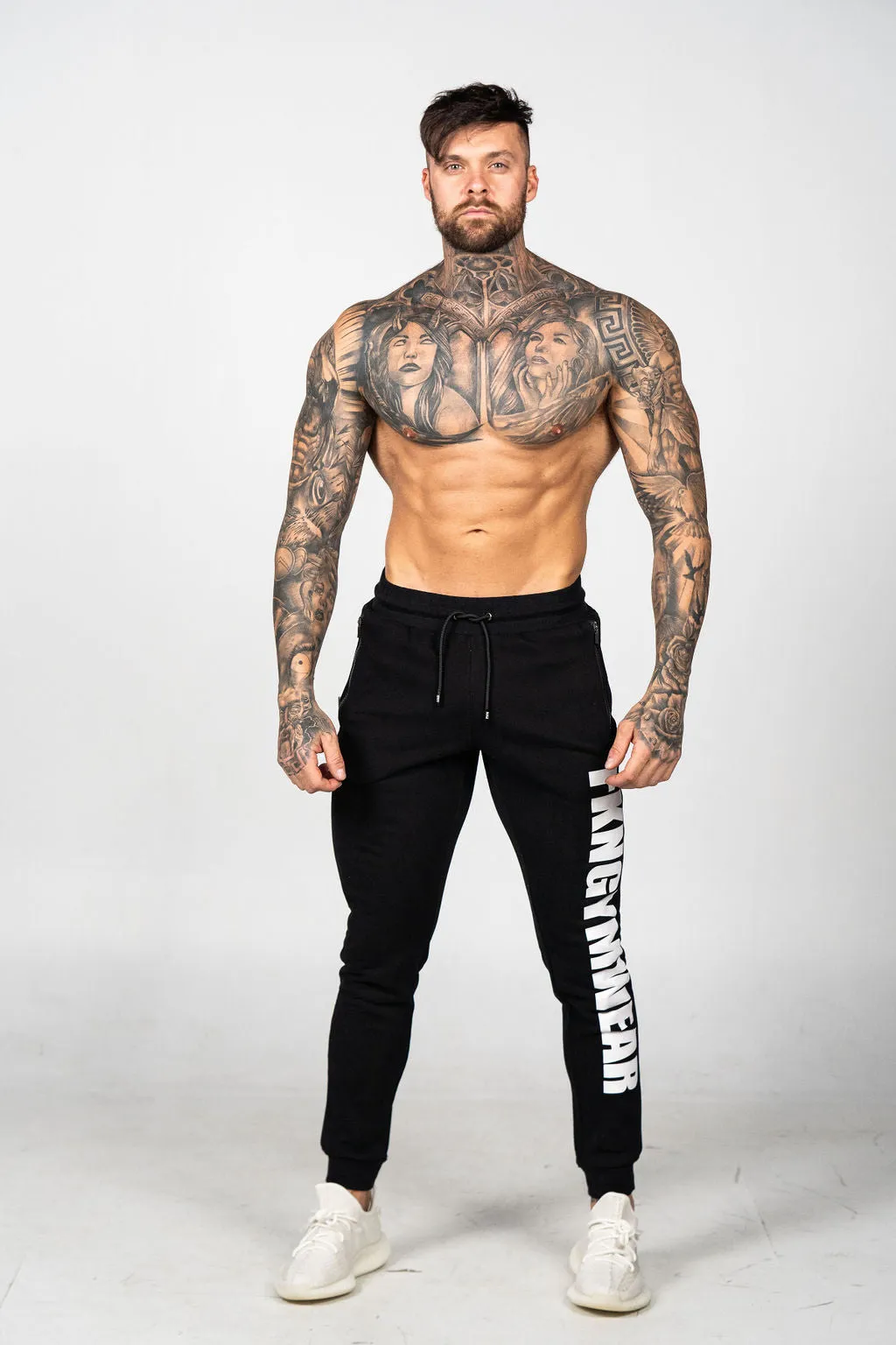 Quadfit | Gym Track Pants | Black