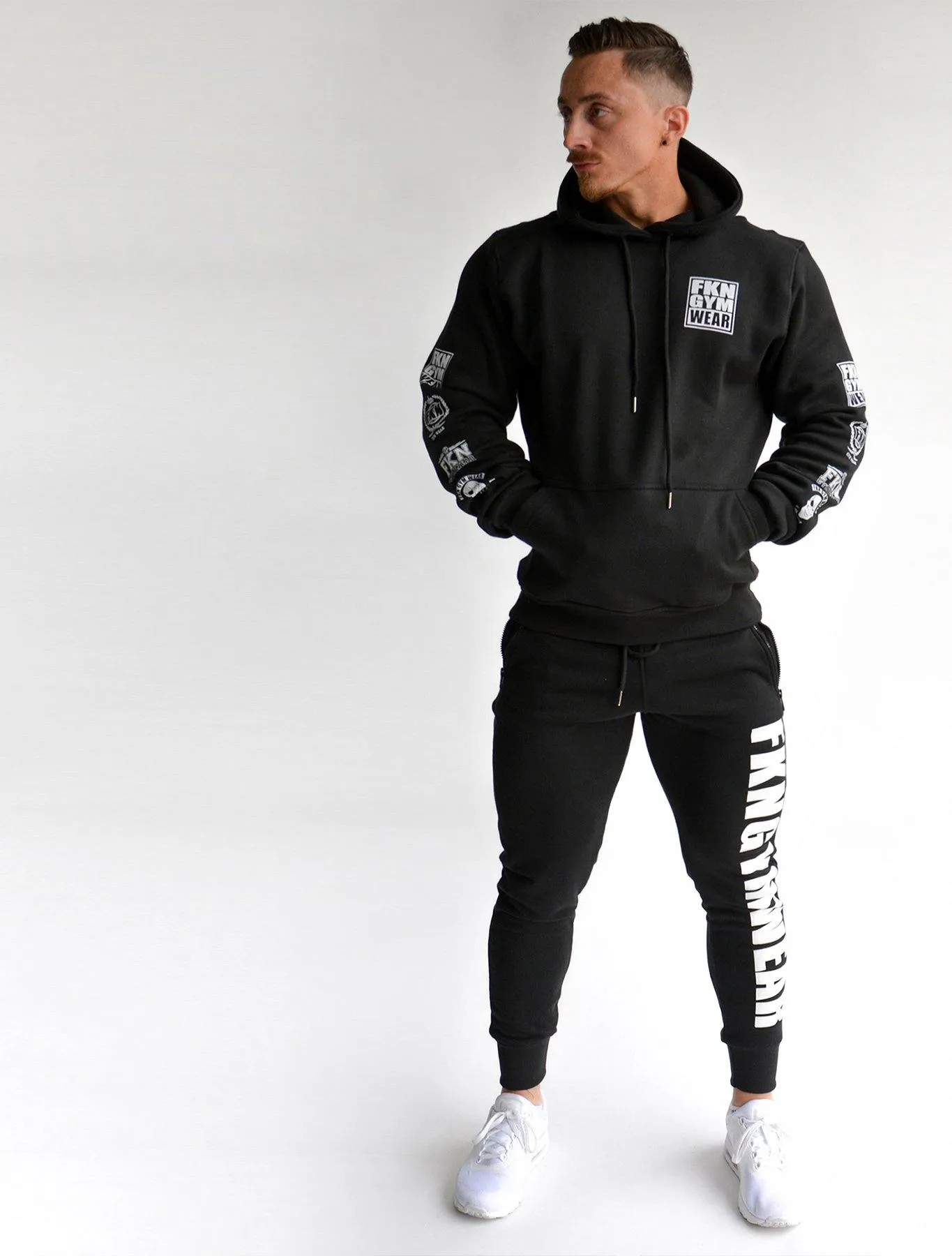 Quadfit | Gym Track Pants | Black