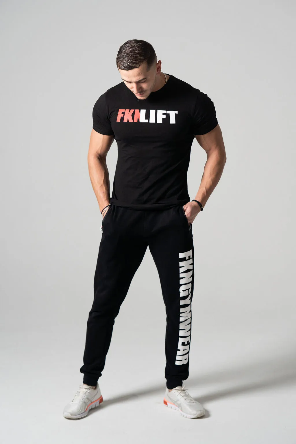 Quadfit | Gym Track Pants | Black