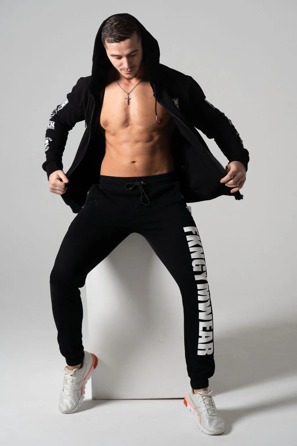 Quadfit | Gym Track Pants | Black