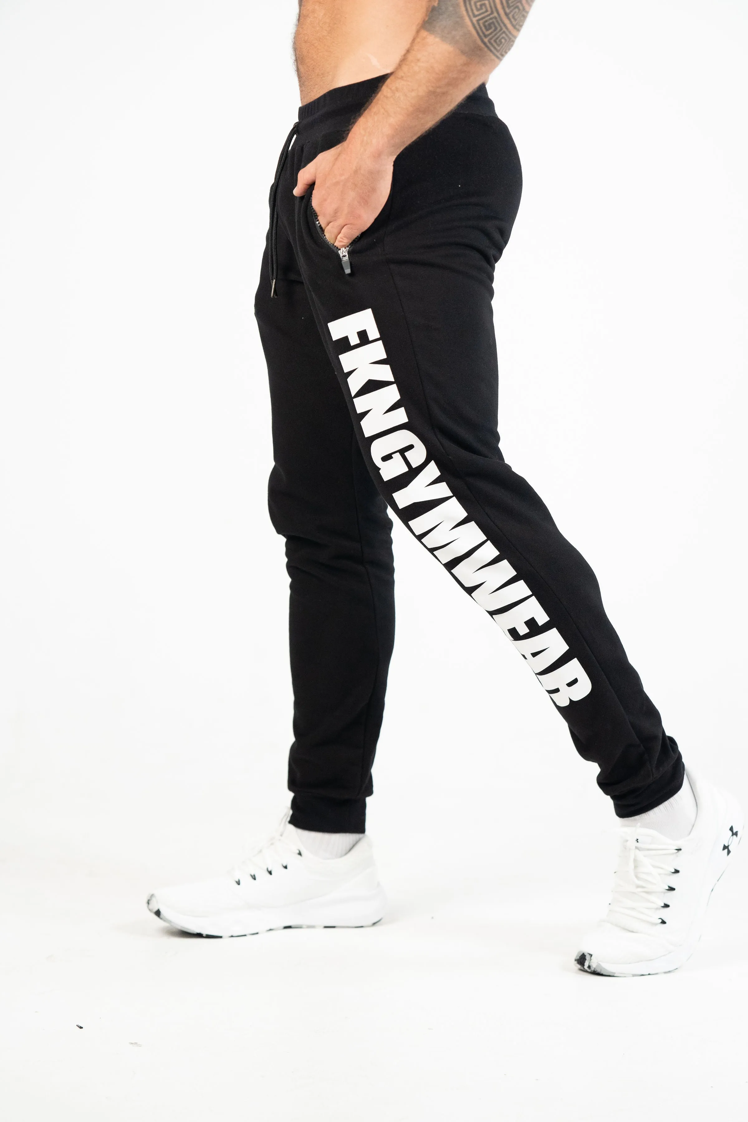 Quadfit | Gym Track Pants | Black