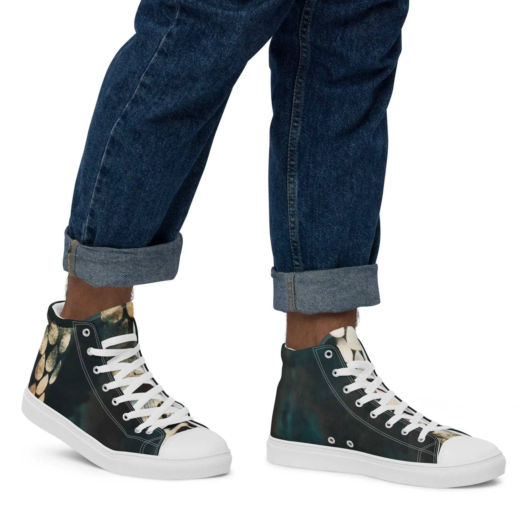 Rain Drops Men’s High Top Chucks