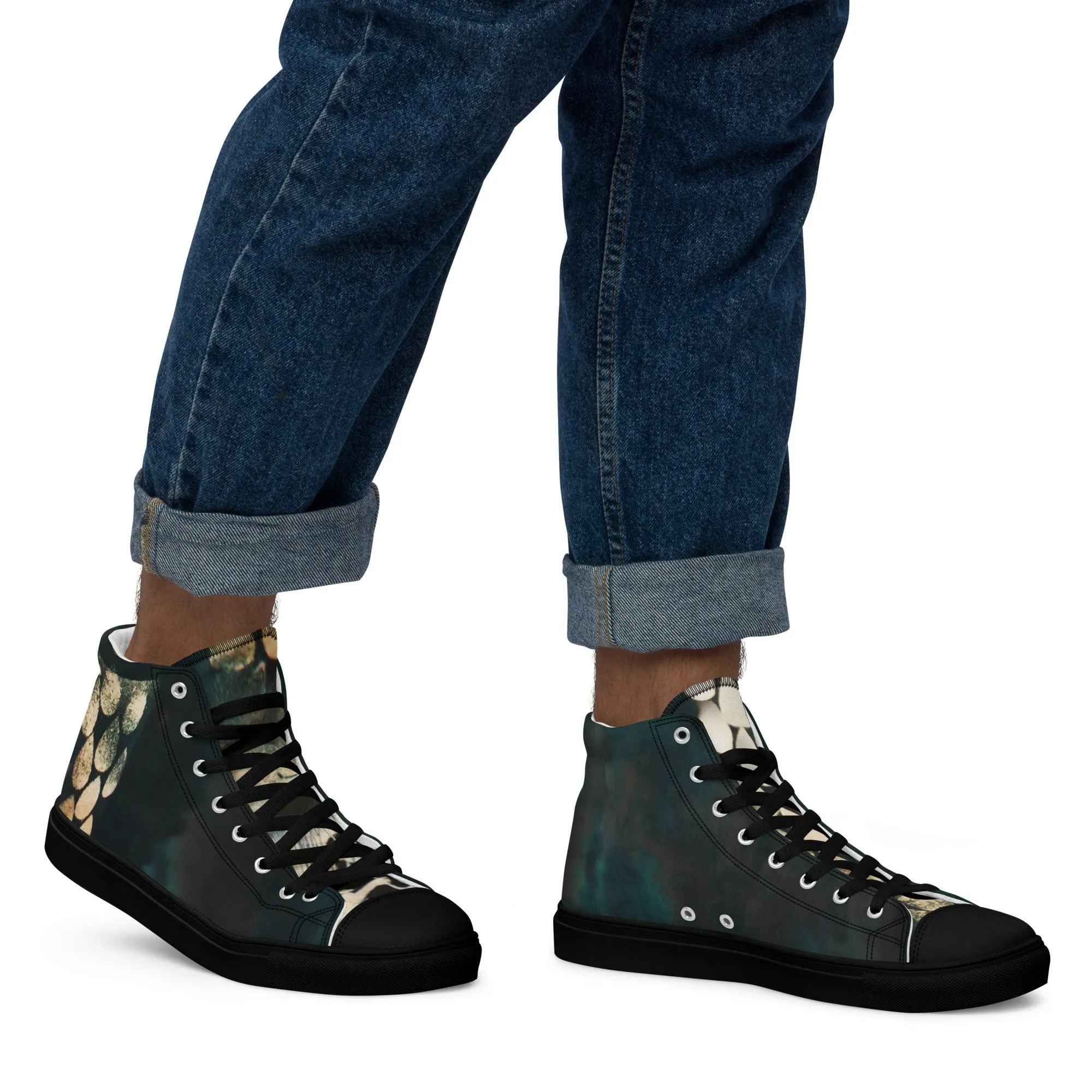 Rain Drops Men’s High Top Chucks