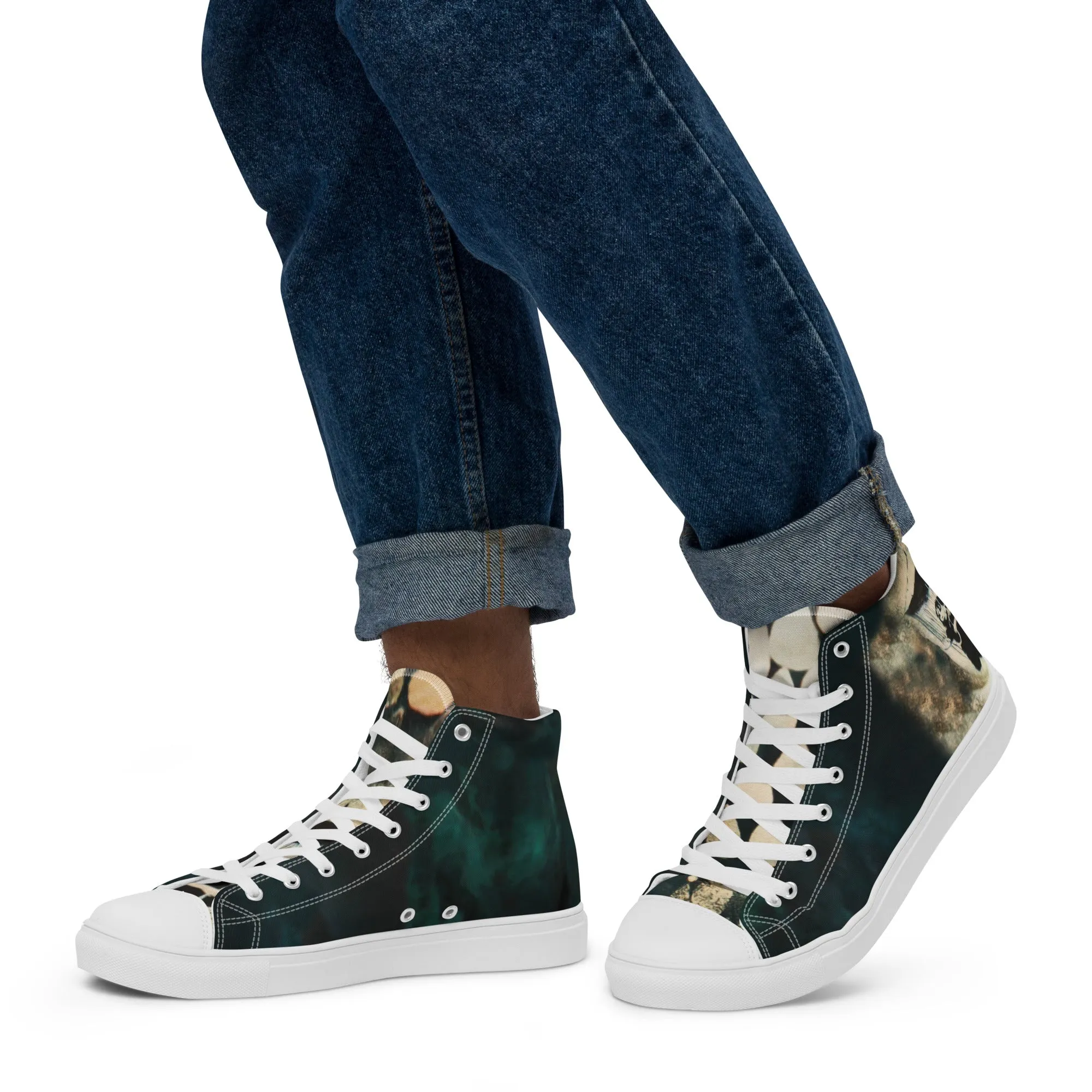 Rain Drops Men’s High Top Chucks