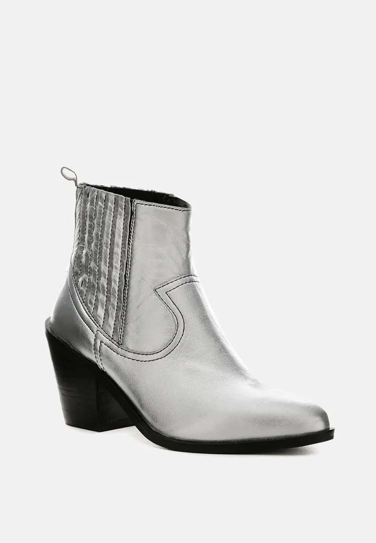 Rayna Metallic Leather Boots