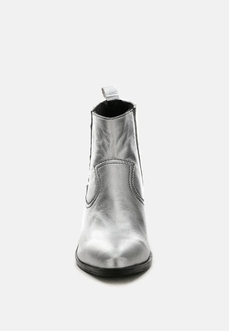 Rayna Metallic Leather Boots