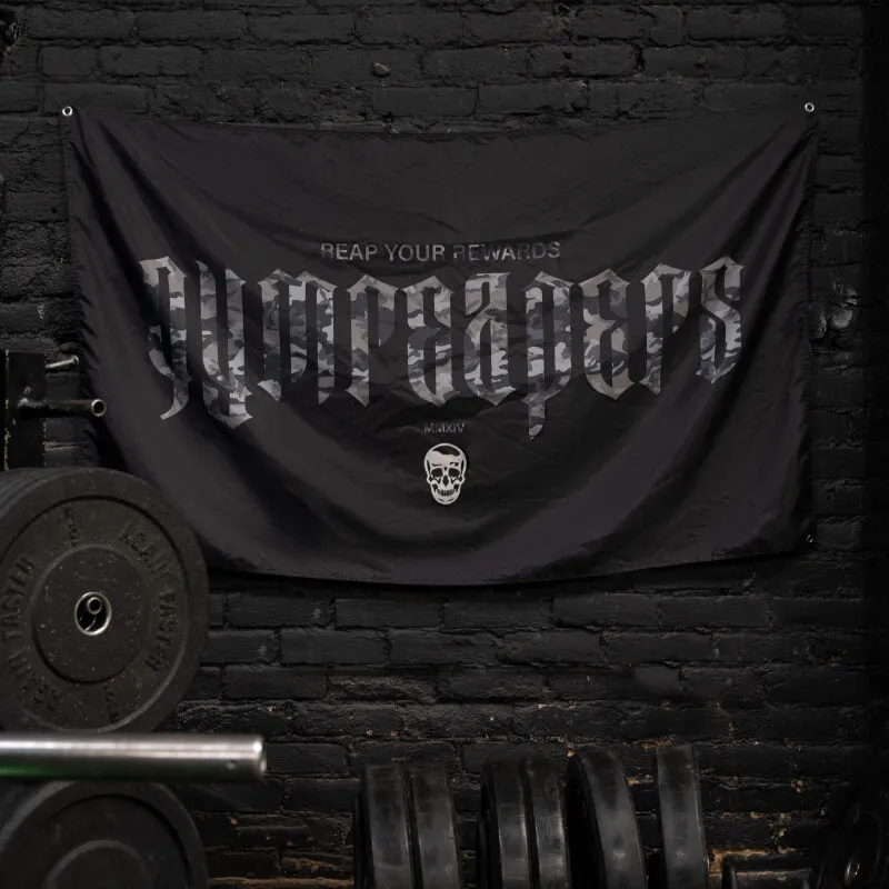 Reap Your Rewards Gym Flag - Camo