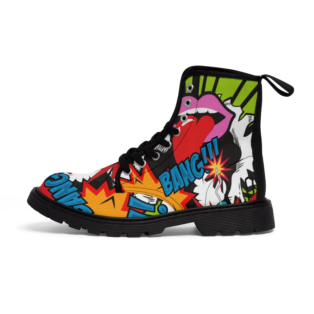 Retro Bomb Men's Canvas Boots