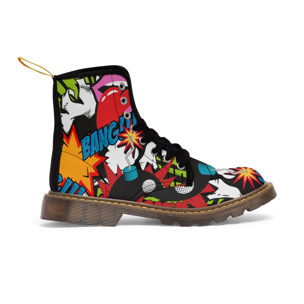 Retro Bomb Men's Canvas Boots