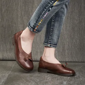 Retro Cow Tendon Comfortable Women's Shoes