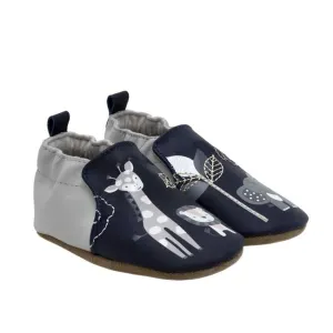 Robeez Soft Soles Hello World Navy