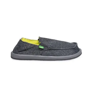 Sanuk Vagabond Mesh Black Shoes - Men's