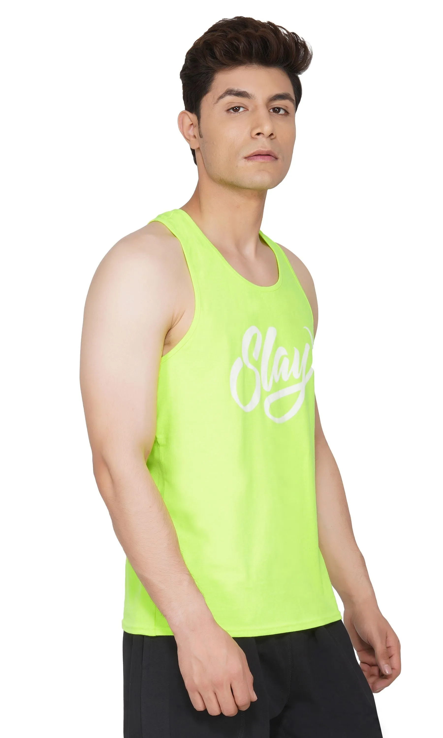 SLAY. Men's Neon Green Vest