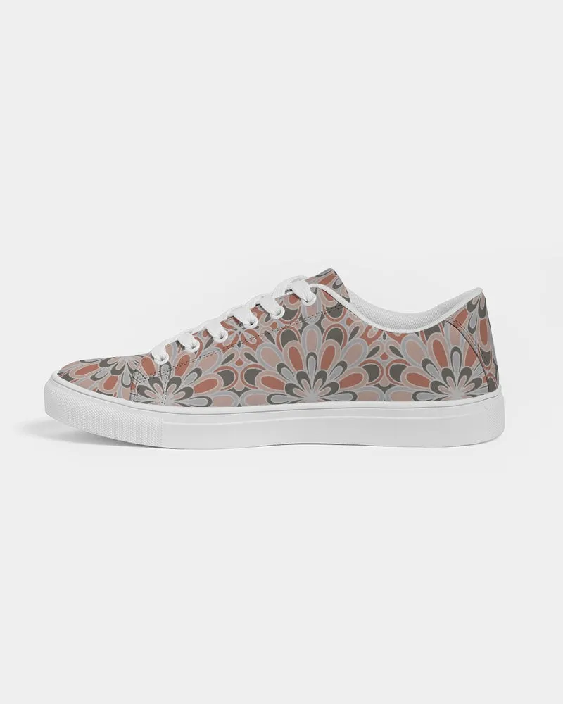 SMF Blooming Flowers Women's Faux-Leather Sneaker