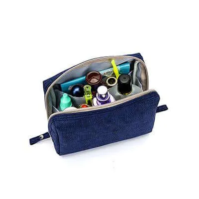 Snow Canvas Cosmetic Pouch