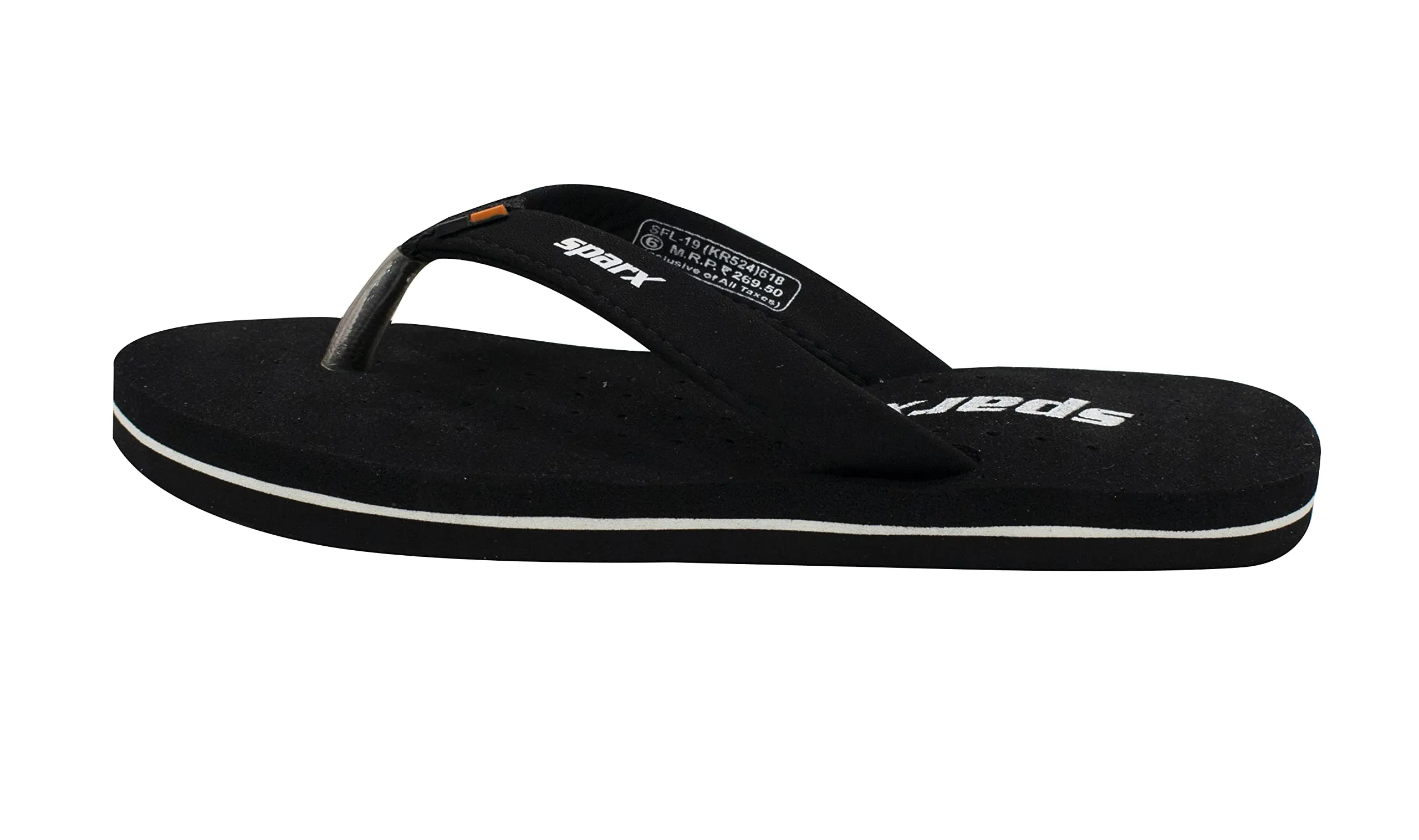 Sparx womens SF0019L Black Flip-Flop - 6 UK (SF0019LBKBK0006)