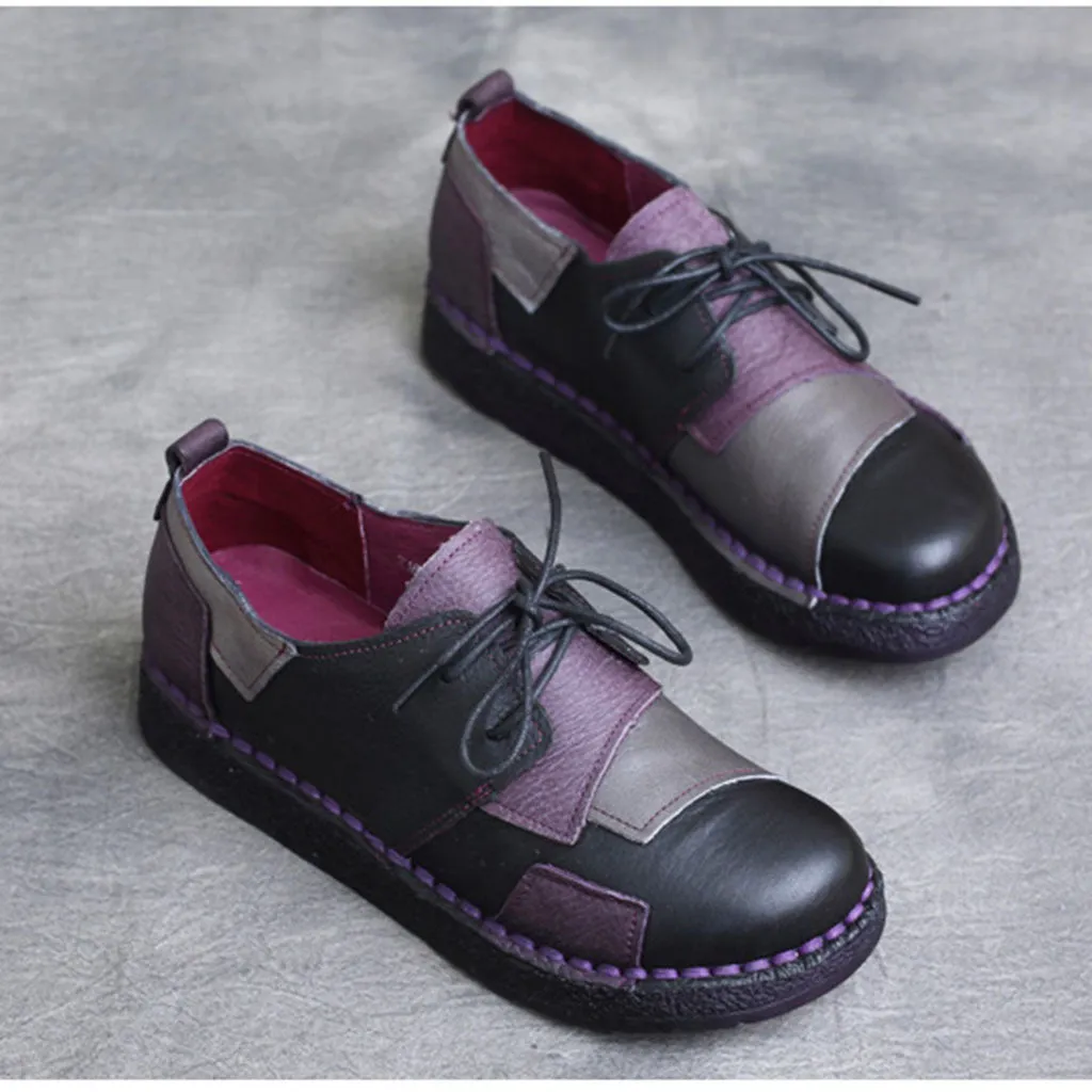 Spring Handmade Stitching Retro Shoes 35-43