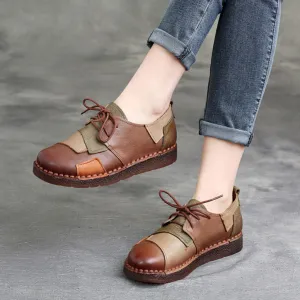 Spring Handmade Stitching Retro Shoes 35-43