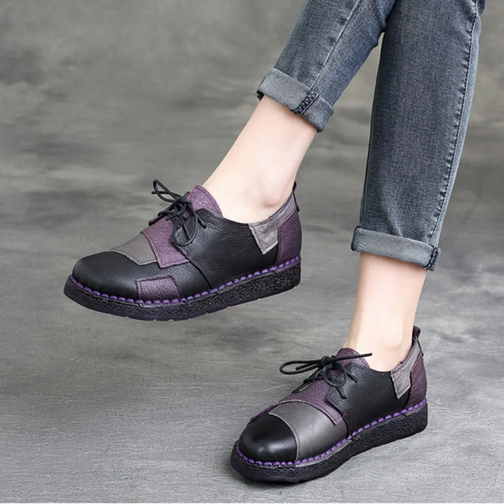 Spring Handmade Stitching Retro Shoes 35-43