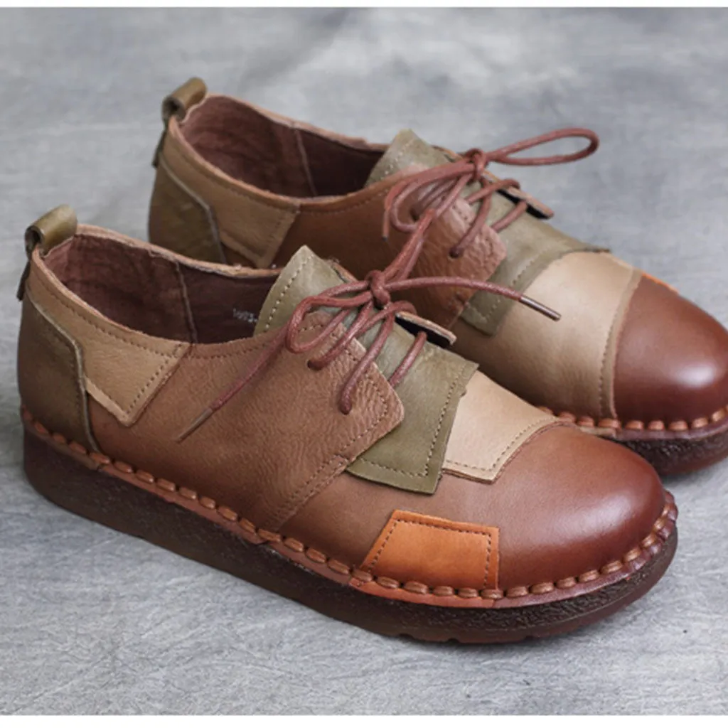 Spring Handmade Stitching Retro Shoes 35-43