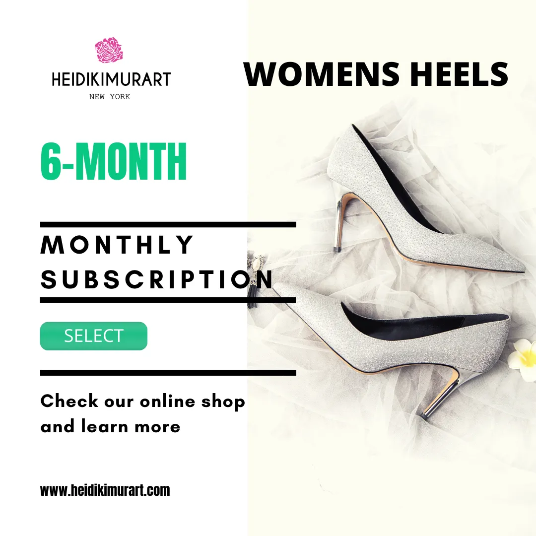 Stilettos Monthly Subscription, Premium Designer 4 inch Platform High Heels For Heel Addicts