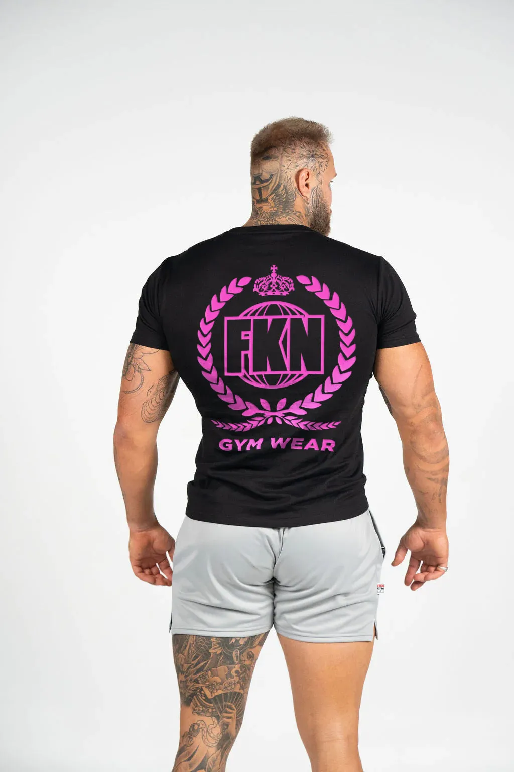 Strike | Men's Gym T-Shirt | Black / Pink