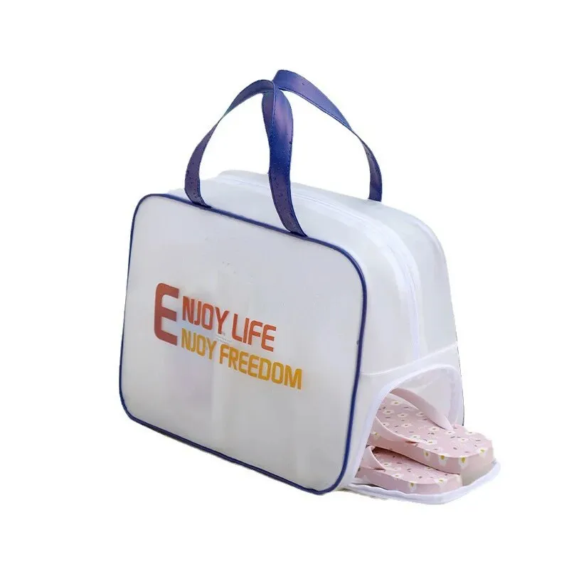 Stylish Frosted Design Wash Bag with Shoe Pocket