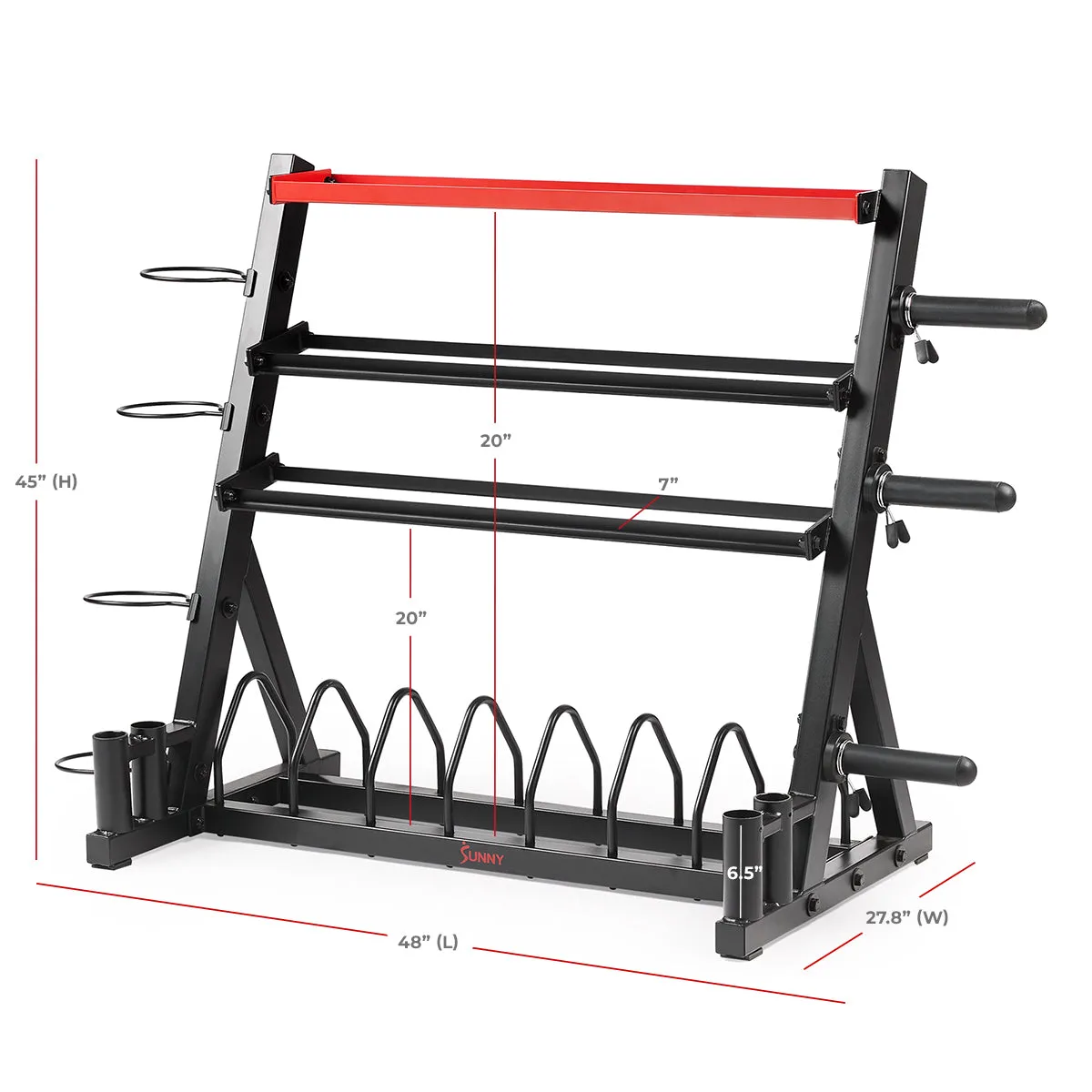 Sunny Strength™ Premium All-In-One Mass Weights Storage Rack