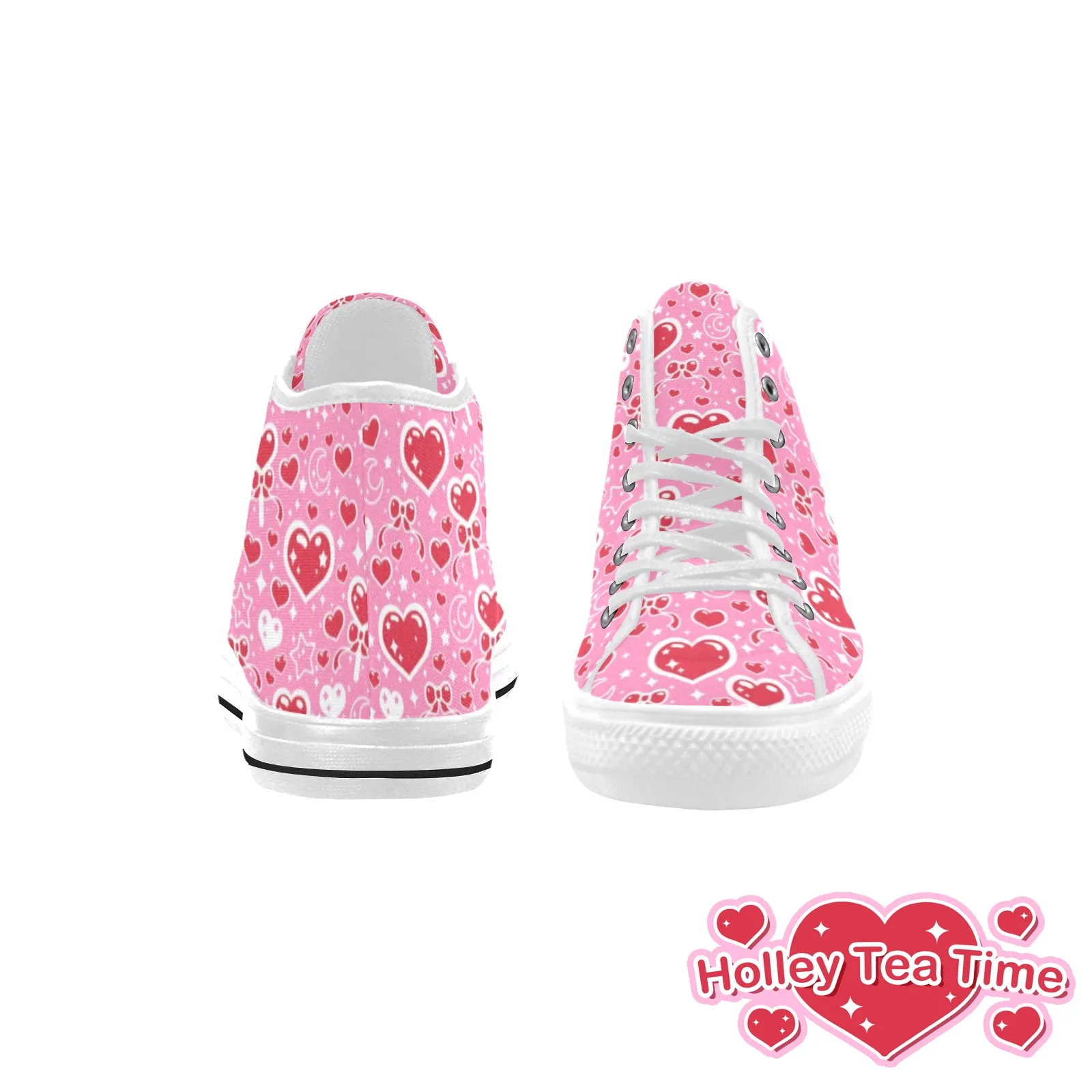 Sweet Feelings Pink Men's Fancy High Top Shoes