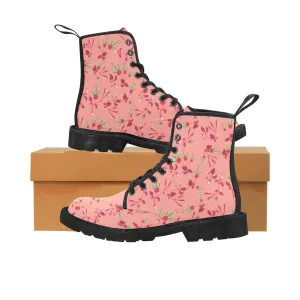 Swift Floral Peach Rouge Remix Boots for Women (Black)