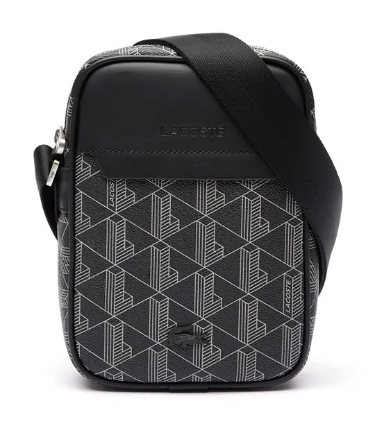 The Blend Monogram Print Shoulder Bag Noir Gris