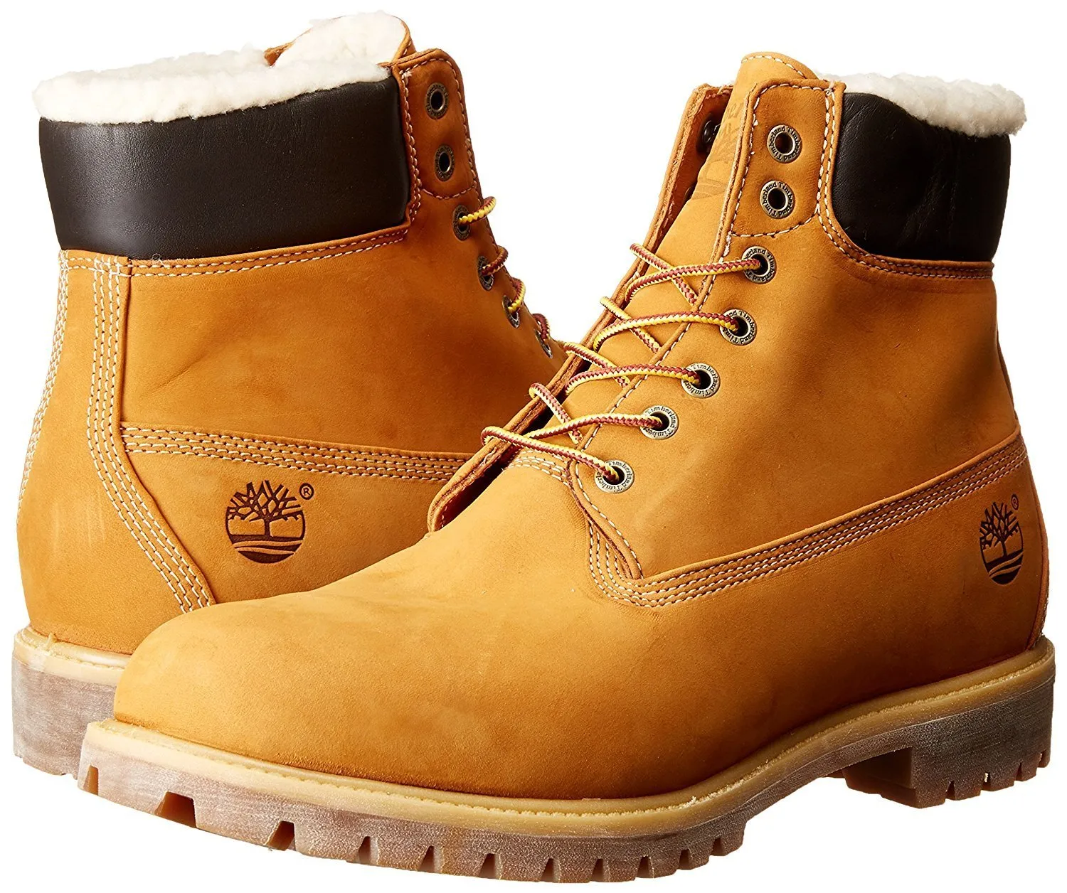 Timberland 6" Premium Waterproof Boot Shearling Lined - Wheat