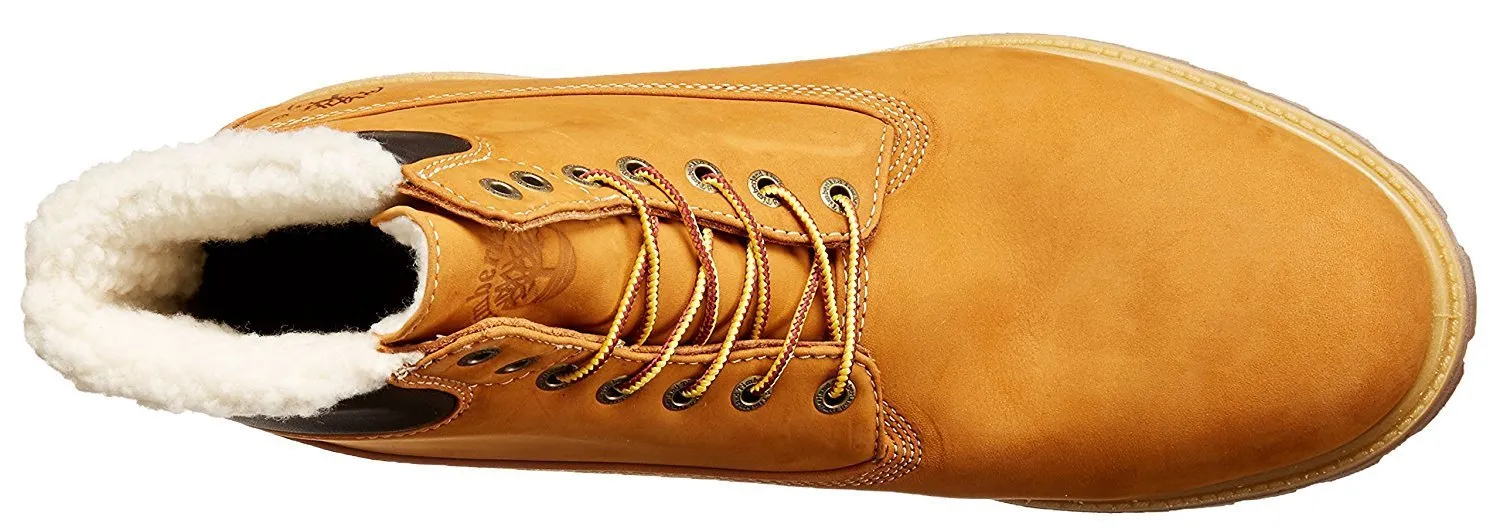 Timberland 6" Premium Waterproof Boot Shearling Lined - Wheat