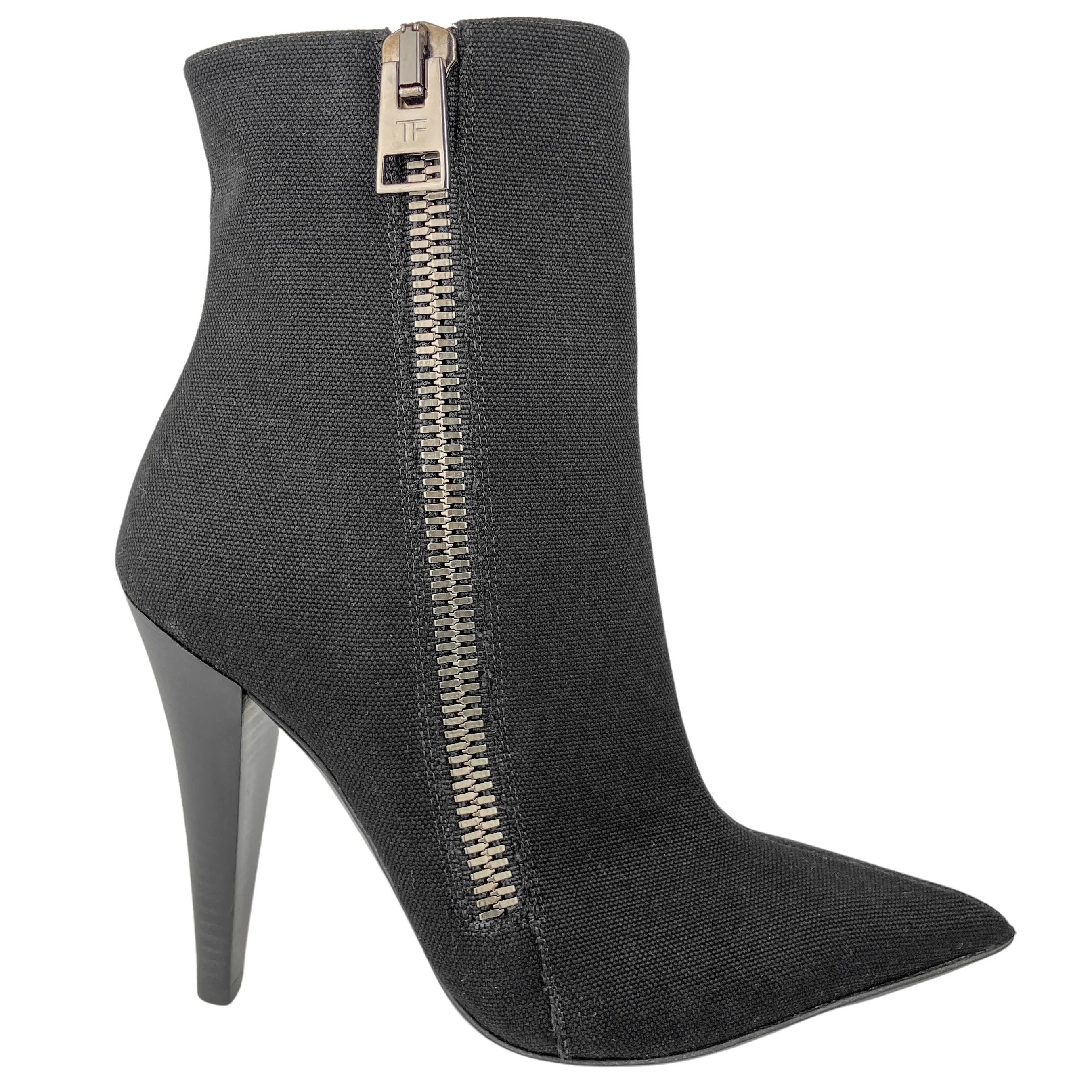 Tom Ford Canvas Boots in Black