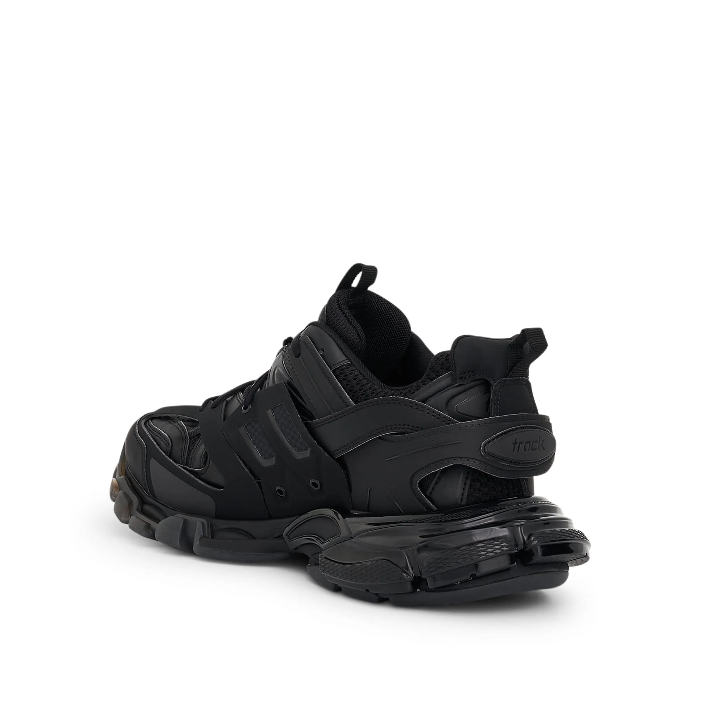 Track Clear Sole Sneaker in Black