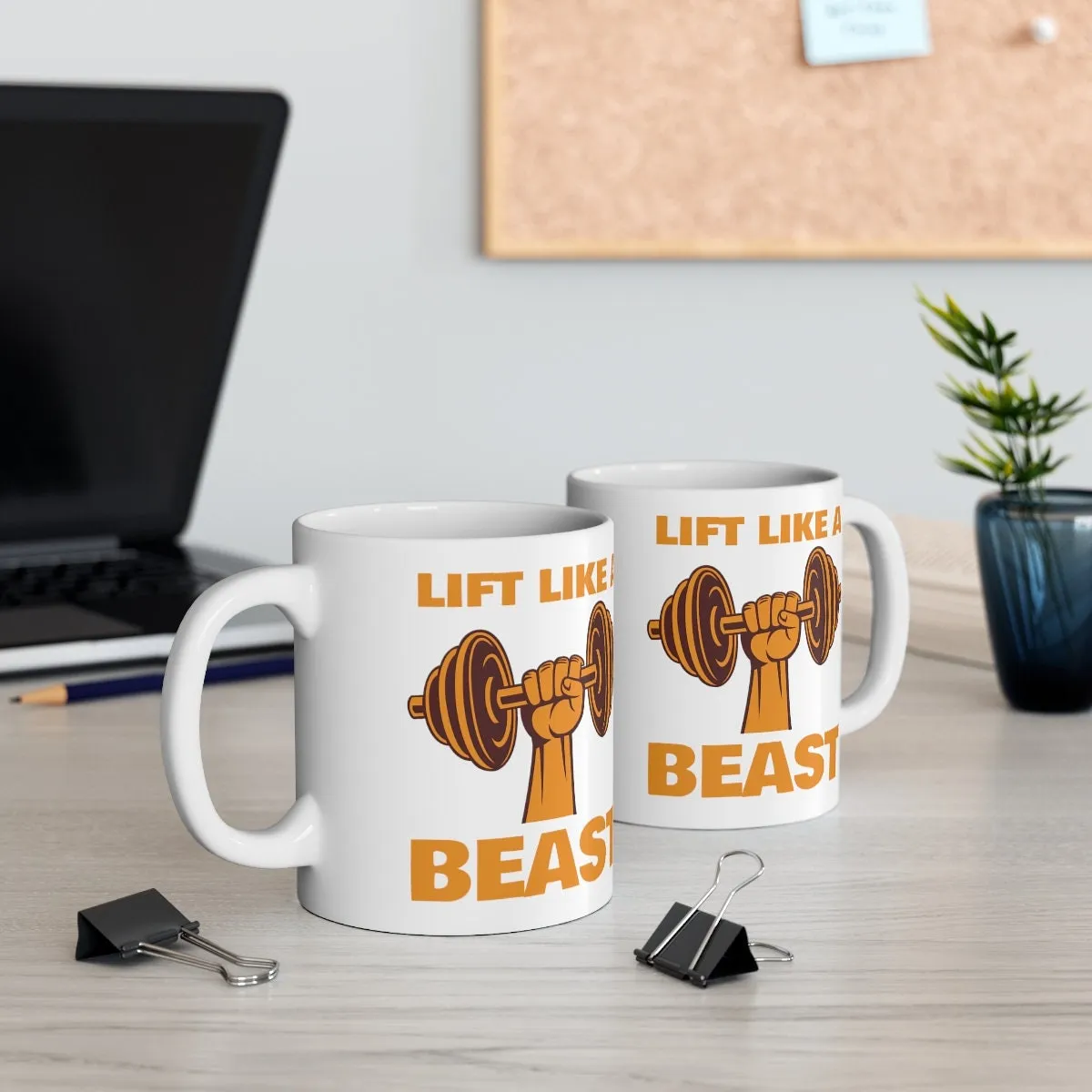 train like a beast  - funny gym mug ,gym lover,gym rat,gift for bodybuilder -fitness mug -