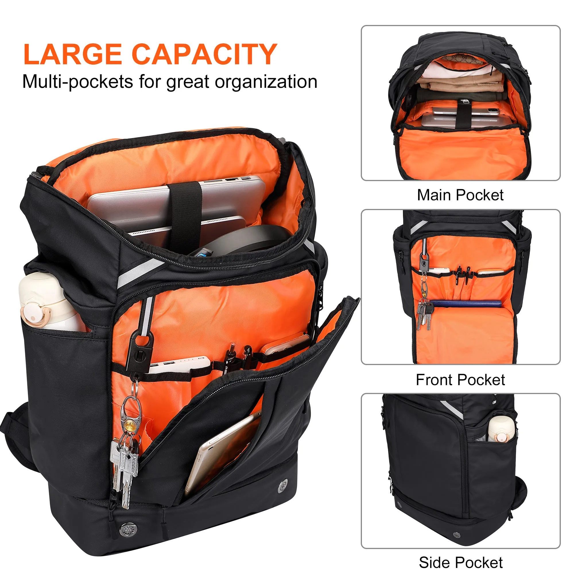 Travel Laptop Backpack for Men Women Carry On Sports Gym Backpack