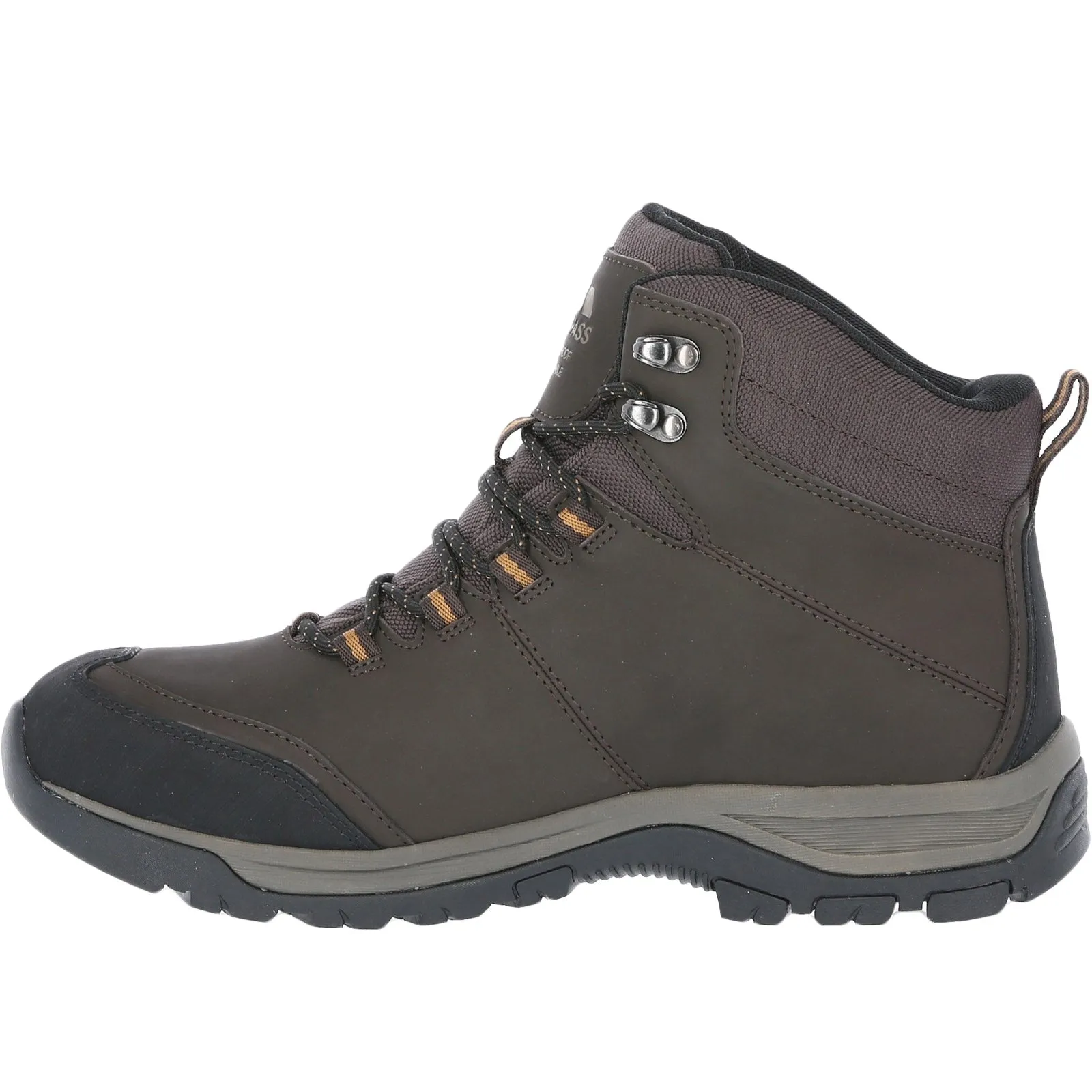 Trespass Mens Hiram Leather Waterproof Boots - Earth