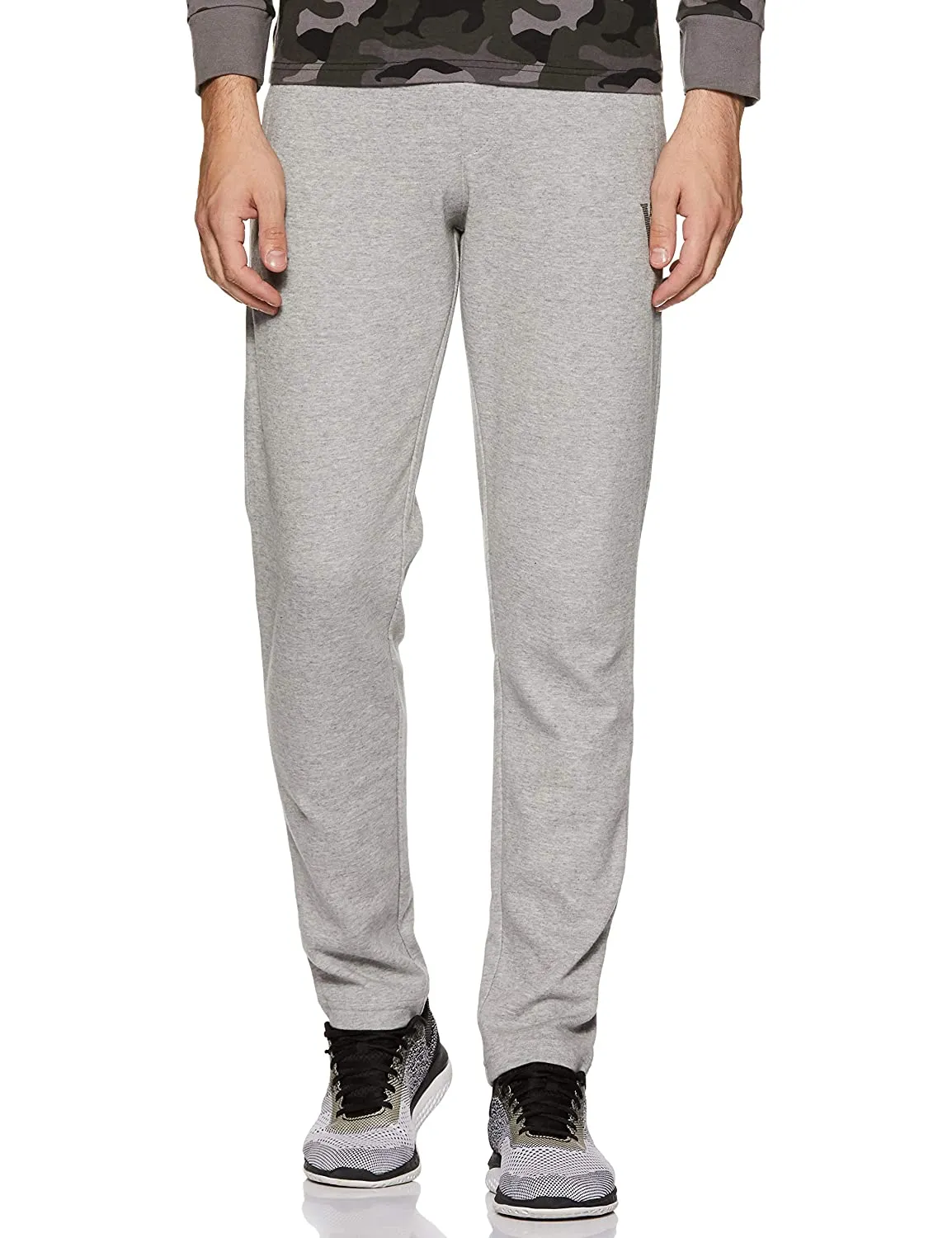 Van Heusen Cotton Men Grey Track Pants Gym Wear