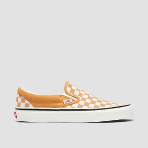 Vans Classic Slip-On 98 DX Shoes - Checkerboard Honey Yellow