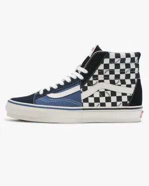 Vans Premium Clash The Wall LX Suede & Canvas - Black Checkerboard