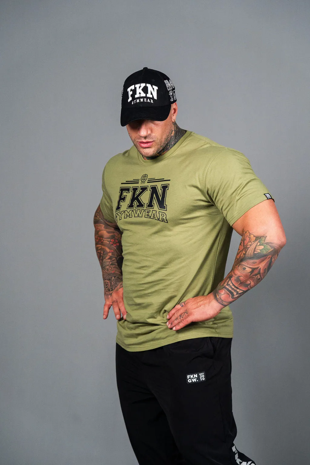 Varsity | Men's Gym T-Shirt | Khaki