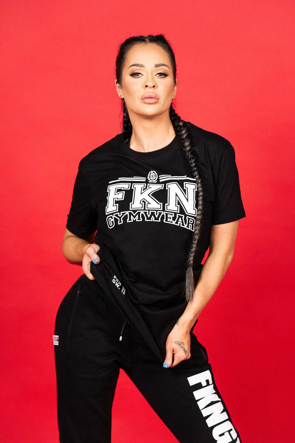 Varsity | Women's Gym T-Shirt | Black