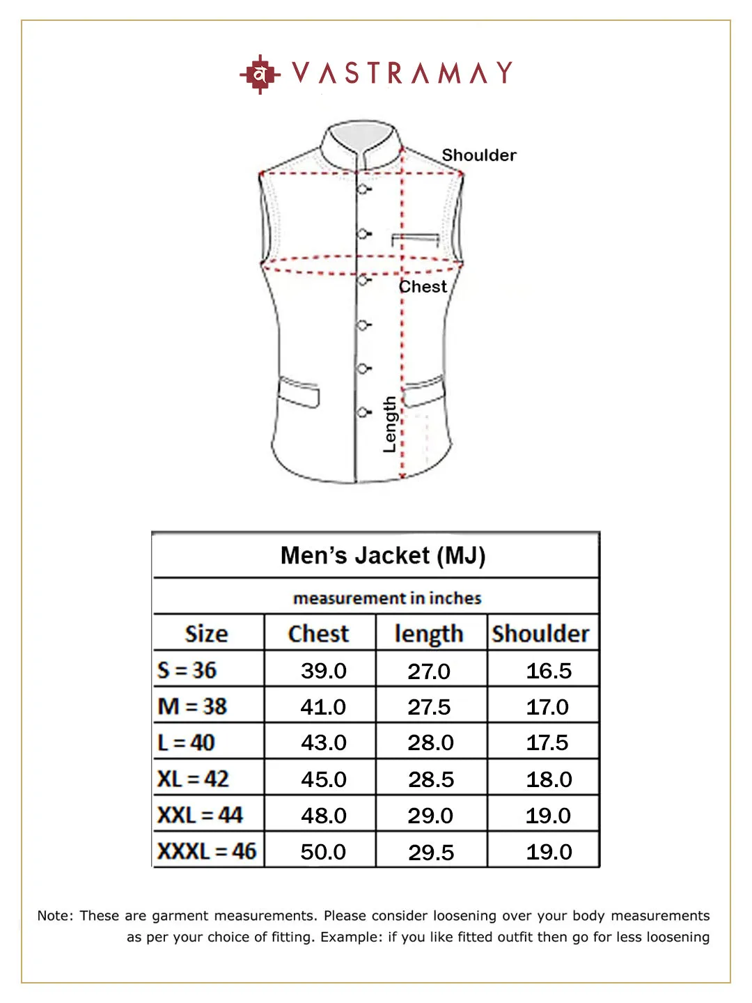 VASTRAMAY Beige Nehru Jacket