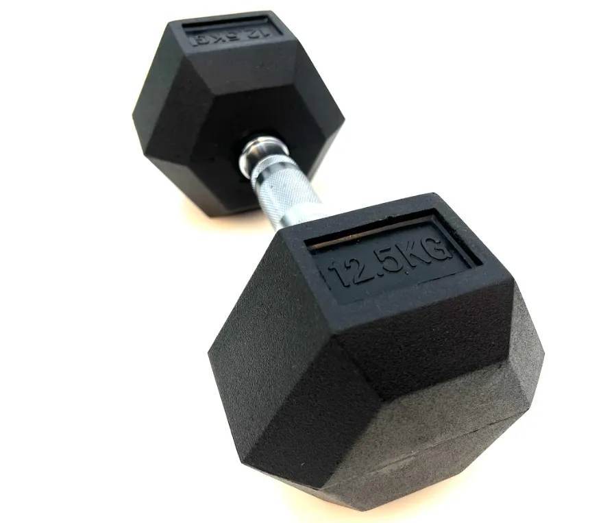 VEO Rubber Hex Dumbbell 12.5KG