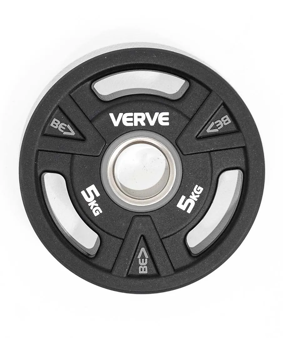 VERVE BE> PU Coated Tri Grip Olympic Plates