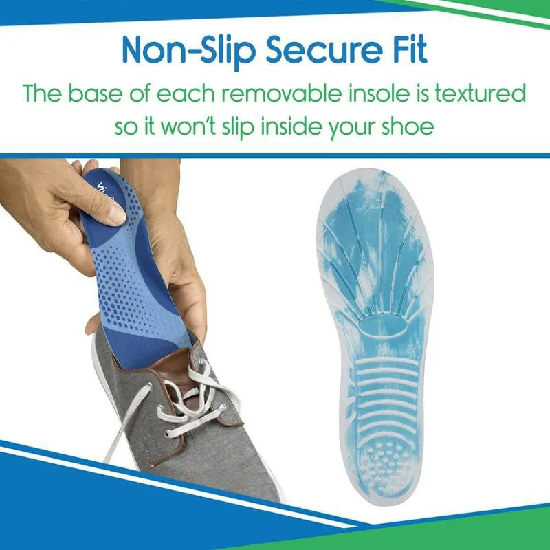 Vive Health Memory Foam Insoles - Sky Blue