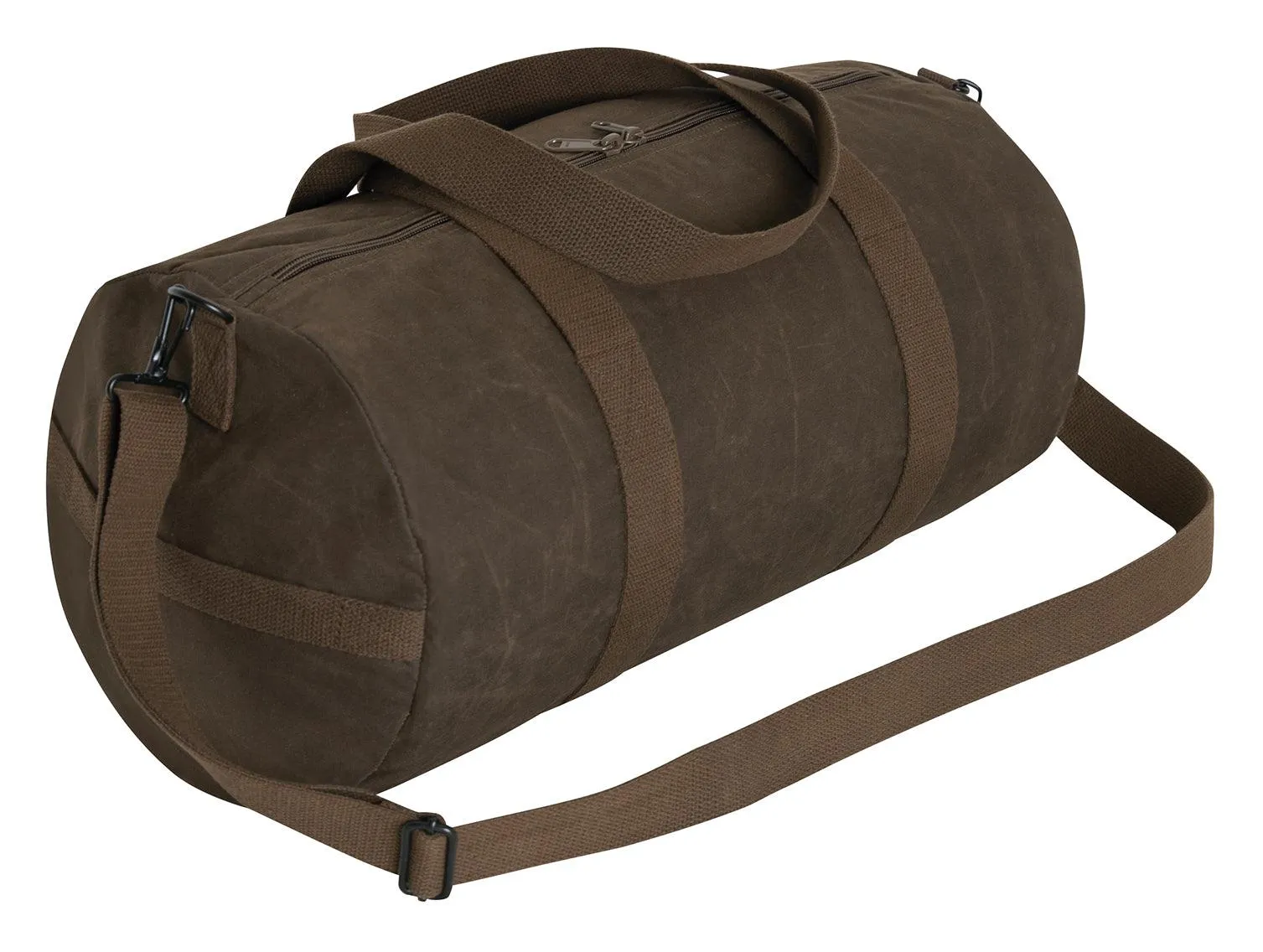 Waxed Canvas Shoulder Duffle Bag - 19 Inch